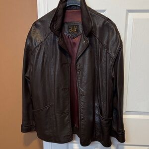 Jes Creation Montreal, Luxurious Dark Brown Leather Jacket